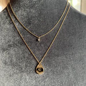 5th Avenue  2 Gold Necklaces Layer